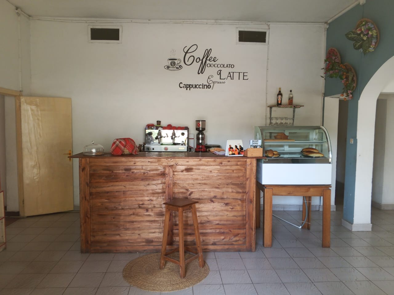 Espresso bar and pastry display