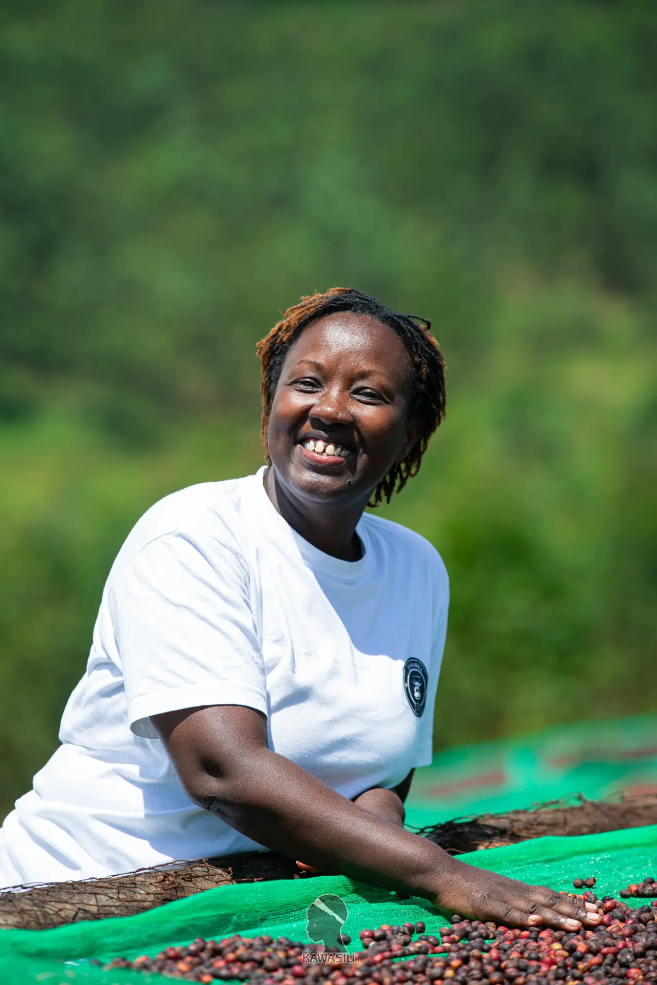 Diane Nsengiyumva, founder and proprietor of Shamba Kahawa
